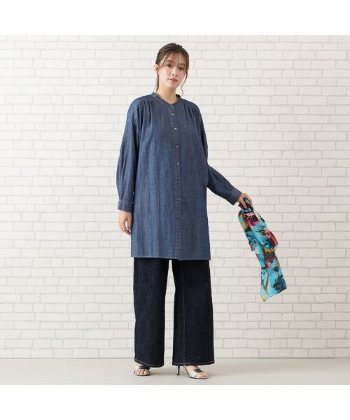 PISANO / ピサーノ マフラー・ショール・スヌード・ストール | フラワープリントストール | 詳細10