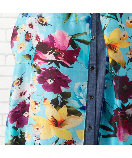 PISANO / ピサーノ マフラー・ショール・スヌード・ストール | フラワープリントストール | 詳細12