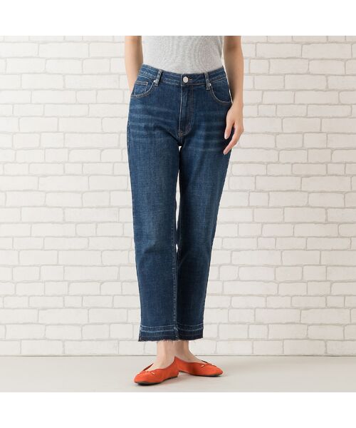 PISANO / ピサーノ デニムパンツ | 【手洗いOK・ＩＮＤＩＭＡＲＫ】洗い加工裾裁ち切りデニムパンツ | 詳細3