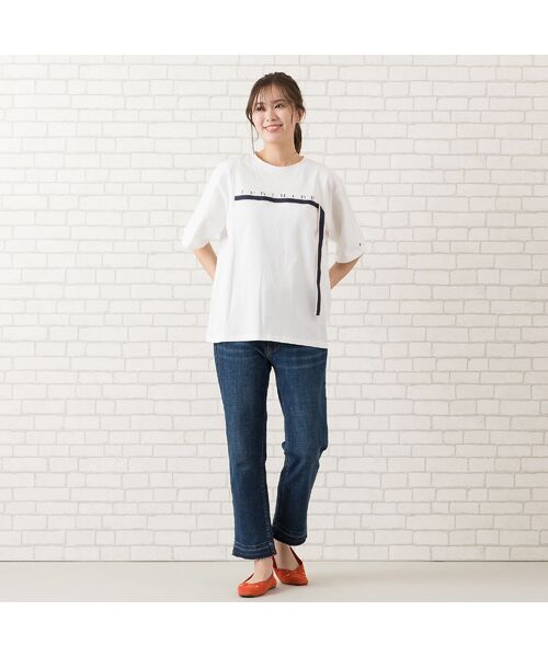 PISANO / ピサーノ デニムパンツ | 【手洗いOK・ＩＮＤＩＭＡＲＫ】洗い加工裾裁ち切りデニムパンツ | 詳細9