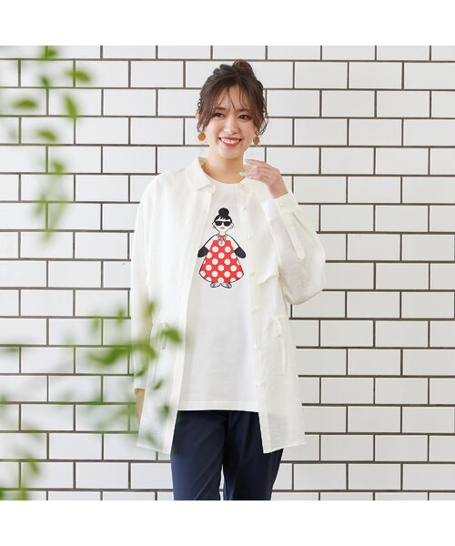 【手洗いOK・綿100％・ＨＡＰＰＹ　ＦＡＣＥ】エマちゃんプリントＴシャツ 手洗いOK・綿100％・HAPPY FACE】エマちゃんプリントT