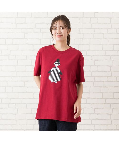 PISANO/ピサーノ 【HAPPY FACE】エマちゃんプリントTシャツ レッド L PISANO/ピサーノ 【HAPPY FACE】エマちゃんプリントTシャツ レッド L