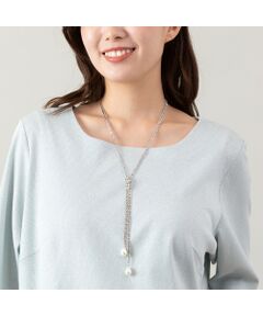 PISANO / ピサーノ ネックレス・ペンダント・チョーカー | パール調パーツ付きシルバーカラーネックレス