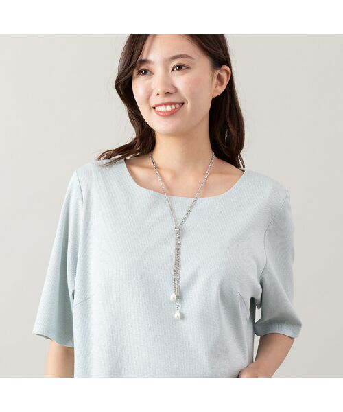 PISANO / ピサーノ ネックレス・ペンダント・チョーカー | パール調パーツ付きシルバーカラーネックレス | 詳細2