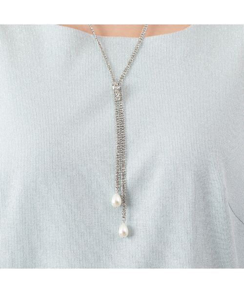 PISANO / ピサーノ ネックレス・ペンダント・チョーカー | パール調パーツ付きシルバーカラーネックレス | 詳細8