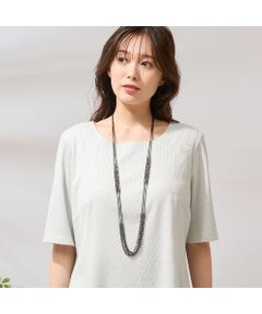 PISANO / ピサーノ ネックレス・ペンダント・チョーカー | ゴールド調×ブラック３連チェーンネックレス