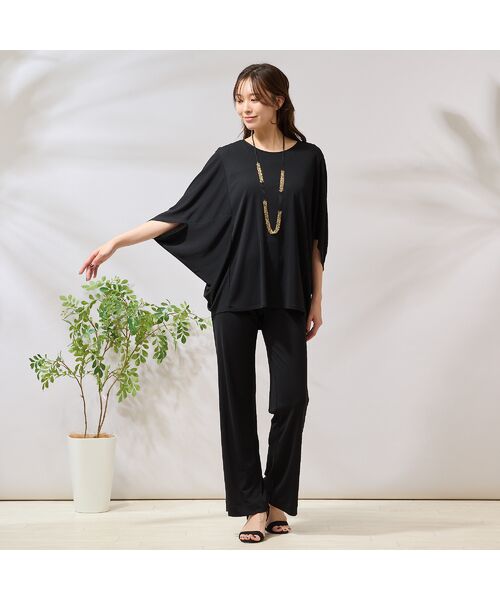 PISANO / ピサーノ ネックレス・ペンダント・チョーカー | ゴールド調×ブラック３連チェーンネックレス | 詳細6