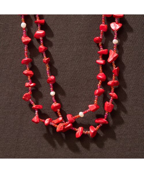 PISANO / ピサーノ ネックレス・ペンダント・チョーカー | ナチュラルストーン＆ビーズ２連ネックレス | 詳細3