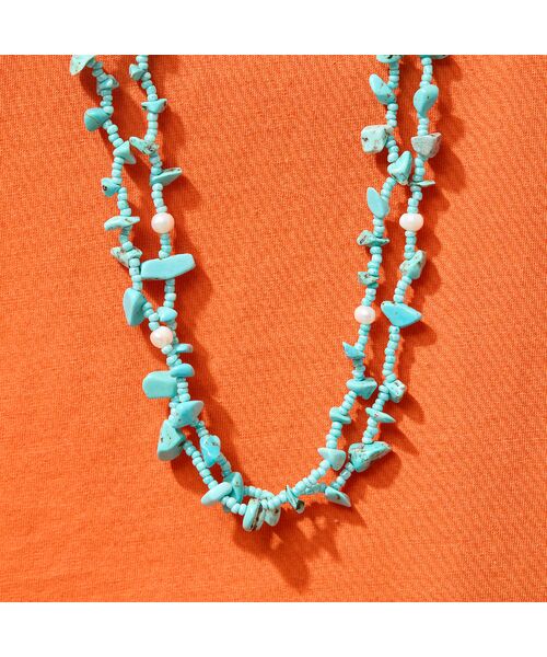 PISANO / ピサーノ ネックレス・ペンダント・チョーカー | ナチュラルストーン＆ビーズ２連ネックレス | 詳細7