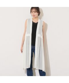 PISANO / ピサーノ ベスト | 【手洗いOK】ガーゼテレコ/楊柳ドッキングジレ