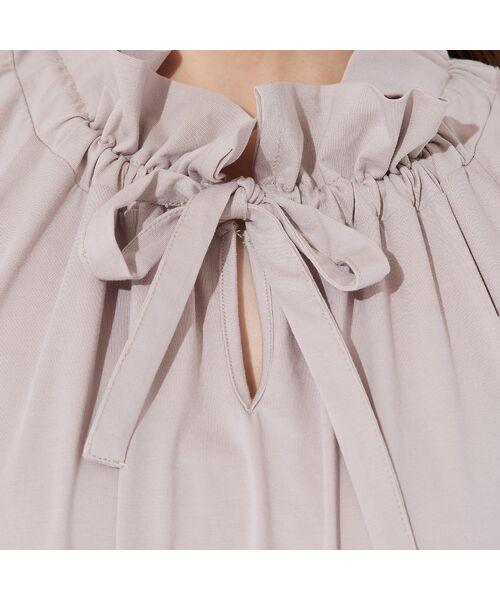 PISANO / ピサーノ ミニ丈・ひざ丈ワンピース | 【手洗いOK】フレアスリーブ・襟ギャザーワンピース | 詳細12