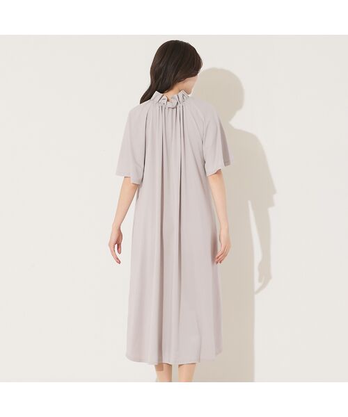 PISANO / ピサーノ ミニ丈・ひざ丈ワンピース | 【手洗いOK】フレアスリーブ・襟ギャザーワンピース | 詳細2