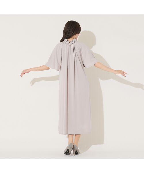 PISANO / ピサーノ ミニ丈・ひざ丈ワンピース | 【手洗いOK】フレアスリーブ・襟ギャザーワンピース | 詳細8
