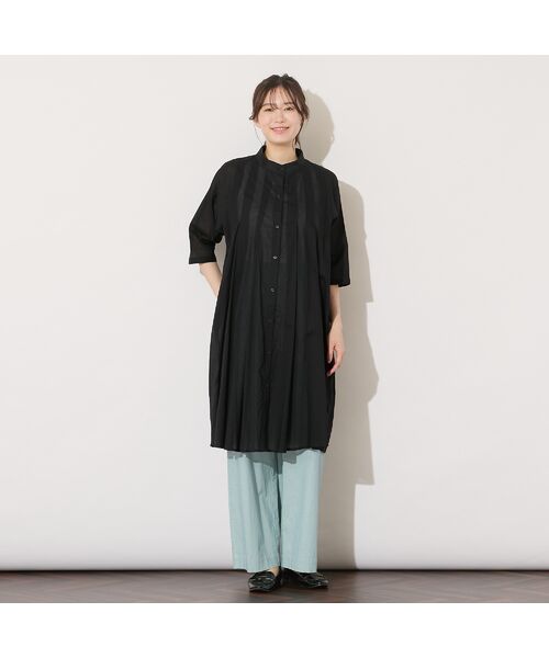 PISANO / ピサーノ シャツ・ブラウス | 【手洗いOK・綿100％】80ローン・タックチュニックブラウス | 詳細1