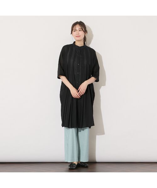 PISANO / ピサーノ シャツ・ブラウス | 【手洗いOK・綿100％】80ローン・タックチュニックブラウス | 詳細2