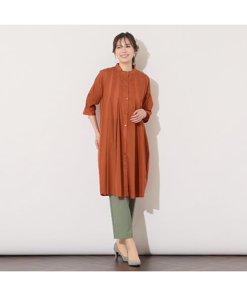 PISANO / ピサーノ シャツ・ブラウス | 【手洗いOK・綿100％】80ローン・タックチュニックブラウス | 詳細7