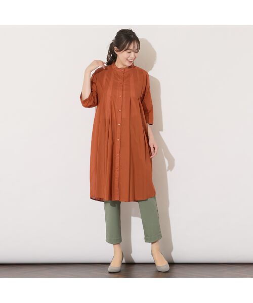 PISANO / ピサーノ シャツ・ブラウス | 【手洗いOK・綿100％】80ローン・タックチュニックブラウス | 詳細9