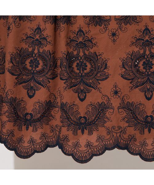 PISANO / ピサーノ シャツ・ブラウス | 【手洗いOK】刺繍加工スカラップヘムブラウス | 詳細4