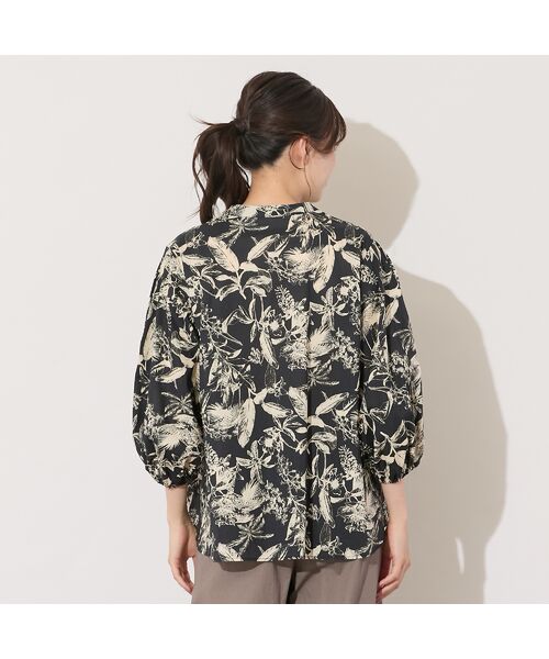 PISANO / ピサーノ シャツ・ブラウス | 【手洗いOK・綿100％】ボタニカルプリント・ボリュームスリーブブラウス | 詳細6