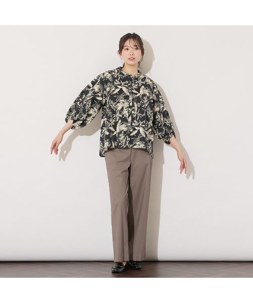 PISANO / ピサーノ シャツ・ブラウス | 【手洗いOK・綿100％】ボタニカルプリント・ボリュームスリーブブラウス | 詳細9