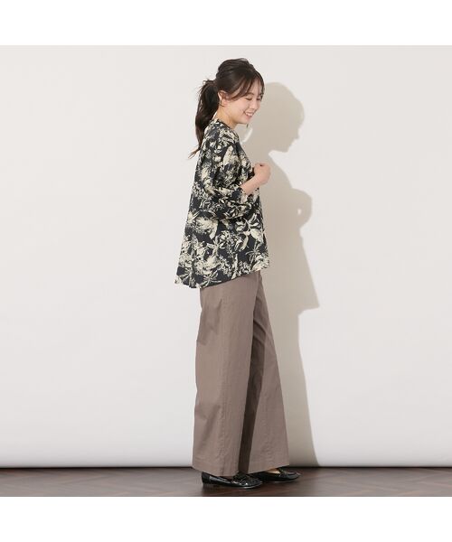 PISANO / ピサーノ シャツ・ブラウス | 【手洗いOK・綿100％】ボタニカルプリント・ボリュームスリーブブラウス | 詳細11