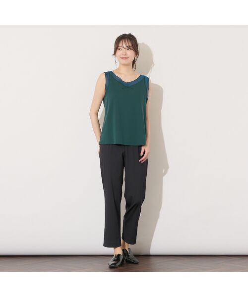 PISANO / ピサーノ ショート・ハーフ・半端丈パンツ | 【手洗いOK】クロップト丈・スリムストレートパンツ | 詳細2