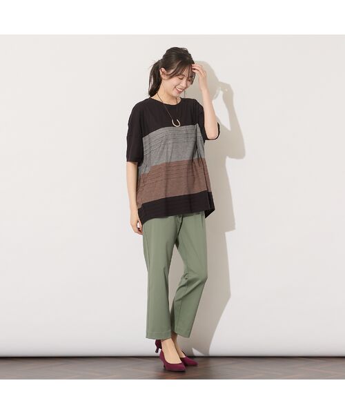 PISANO / ピサーノ ショート・ハーフ・半端丈パンツ | 【手洗いOK】クロップト丈・スリムストレートパンツ | 詳細12