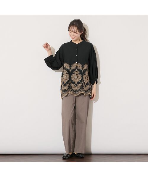 PISANO / ピサーノ その他パンツ | 【手洗いOK】コットンリネンワイドパンツ | 詳細5