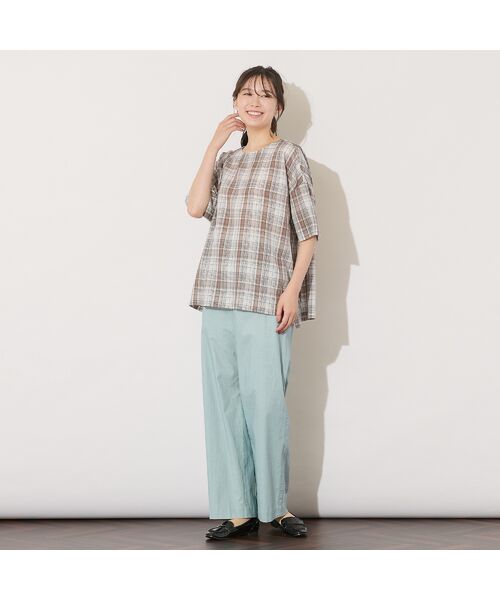 PISANO / ピサーノ その他パンツ | 【手洗いOK】コットンリネンワイドパンツ | 詳細12