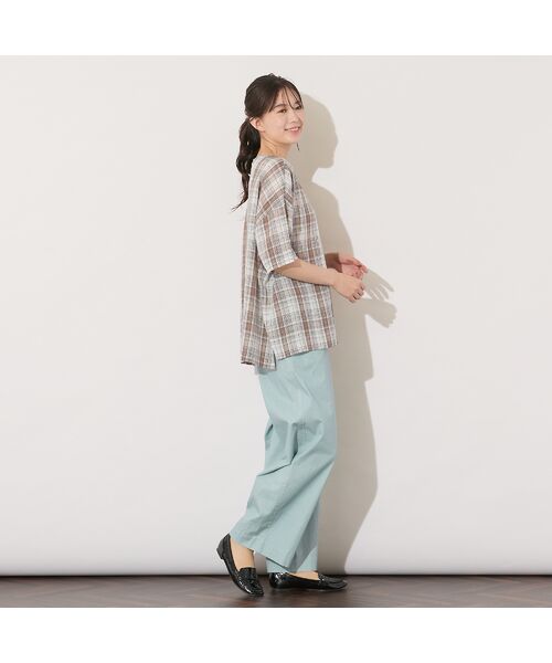 PISANO / ピサーノ その他パンツ | 【手洗いOK】コットンリネンワイドパンツ | 詳細13