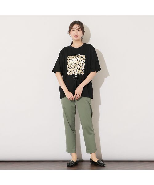 PISANO / ピサーノ カットソー | 【手洗いOK・綿100％】レオパード柄・ゴールド箔プリントカットソー | 詳細14