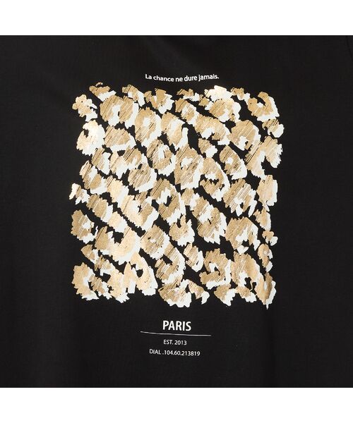 PISANO / ピサーノ カットソー | 【手洗いOK・綿100％】レオパード柄・ゴールド箔プリントカットソー | 詳細17