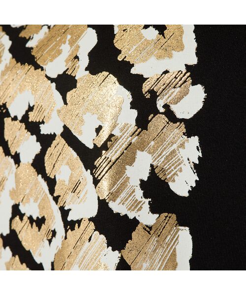 PISANO / ピサーノ カットソー | 【手洗いOK・綿100％】レオパード柄・ゴールド箔プリントカットソー | 詳細18