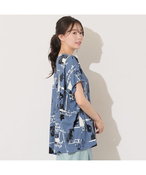 PISANO / ピサーノ カットソー | 【手洗いOK・綿100％】パワーショルダープリントカットソー | 詳細11