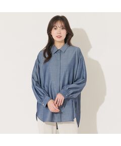 PISANO / ピサーノ シャツ・ブラウス | 【手洗いOK】デザインスリーブ・ダンガリーシャツ
