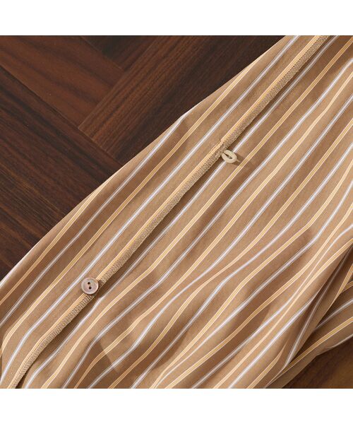 PISANO / ピサーノ シャツ・ブラウス | 【綿100％・手洗いOK】デザインスリーブストライプオーバーシャツ | 詳細12