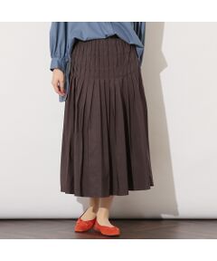 PISANO / ピサーノ ミニ・ひざ丈スカート | 【セットアップ対応】片ヒダプリーツスカート