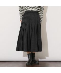 PISANO / ピサーノ ミニ・ひざ丈スカート | 【セットアップ対応】片ヒダプリーツスカート