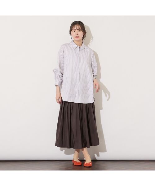 PISANO / ピサーノ ミニ・ひざ丈スカート | 【セットアップ対応】片ヒダプリーツスカート | 詳細1