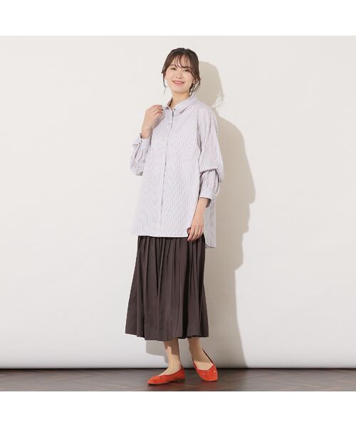 PISANO / ピサーノ ミニ・ひざ丈スカート | 【セットアップ対応】片ヒダプリーツスカート | 詳細2