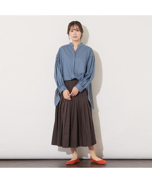 PISANO / ピサーノ ミニ・ひざ丈スカート | 【セットアップ対応】片ヒダプリーツスカート | 詳細3