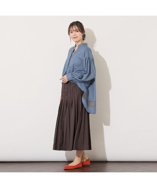 PISANO / ピサーノ ミニ・ひざ丈スカート | 【セットアップ対応】片ヒダプリーツスカート | 詳細4