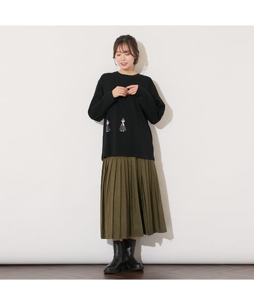 PISANO / ピサーノ ミニ・ひざ丈スカート | 【セットアップ対応】片ヒダプリーツスカート | 詳細11