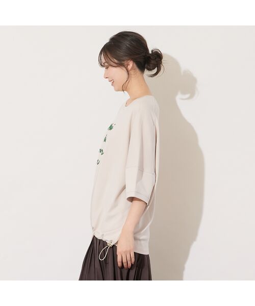 PISANO / ピサーノ カットソー | 【手洗いOK】ブラシ加工・PISANOメッセージカットソー | 詳細1