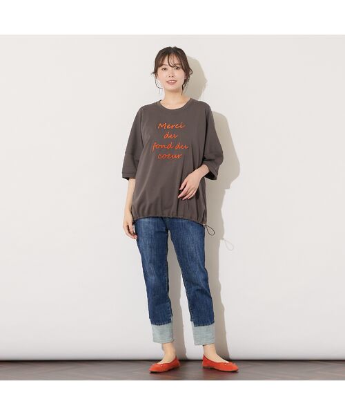 PISANO / ピサーノ カットソー | 【手洗いOK】ブラシ加工・PISANOメッセージカットソー | 詳細10