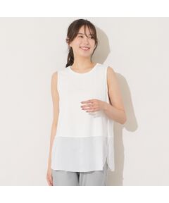 PISANO / ピサーノ タンクトップ | 【紫外線防止・接触冷感・手洗いOK】ウエスト切り替えタンクトップ