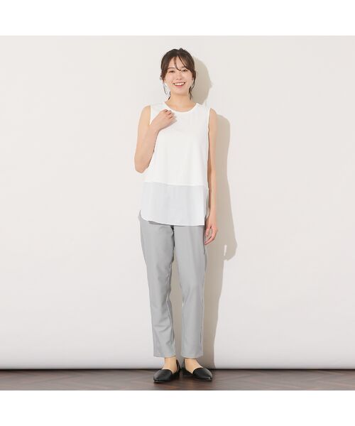 PISANO / ピサーノ タンクトップ | 【紫外線防止・接触冷感・手洗いOK】ウエスト切り替えタンクトップ | 詳細3