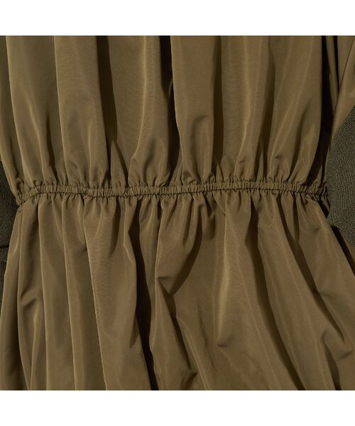 PISANO / ピサーノ ニット・セーター | 【セットアップ対応・手洗いOK】ニット×布帛ドッキングドルマンスリーブトップ | 詳細17