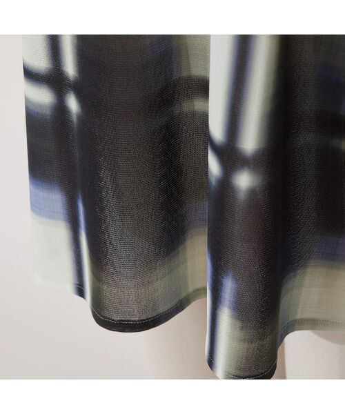 PISANO / ピサーノ チュニック | 【手洗いOK】トーンオン・トーンチェックプリント・チュールチュニック | 詳細7