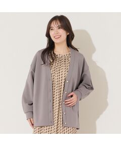 ピサーノ　グレーとライトブルーのロングコートとブラウス二枚セット　ピサーノ ピサーノ グレーとライトブルーのロングコートとブラウス二枚